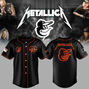 Baltimore Orioles Baseball Metallica Night Black Jersey Gift For Baseball Lover