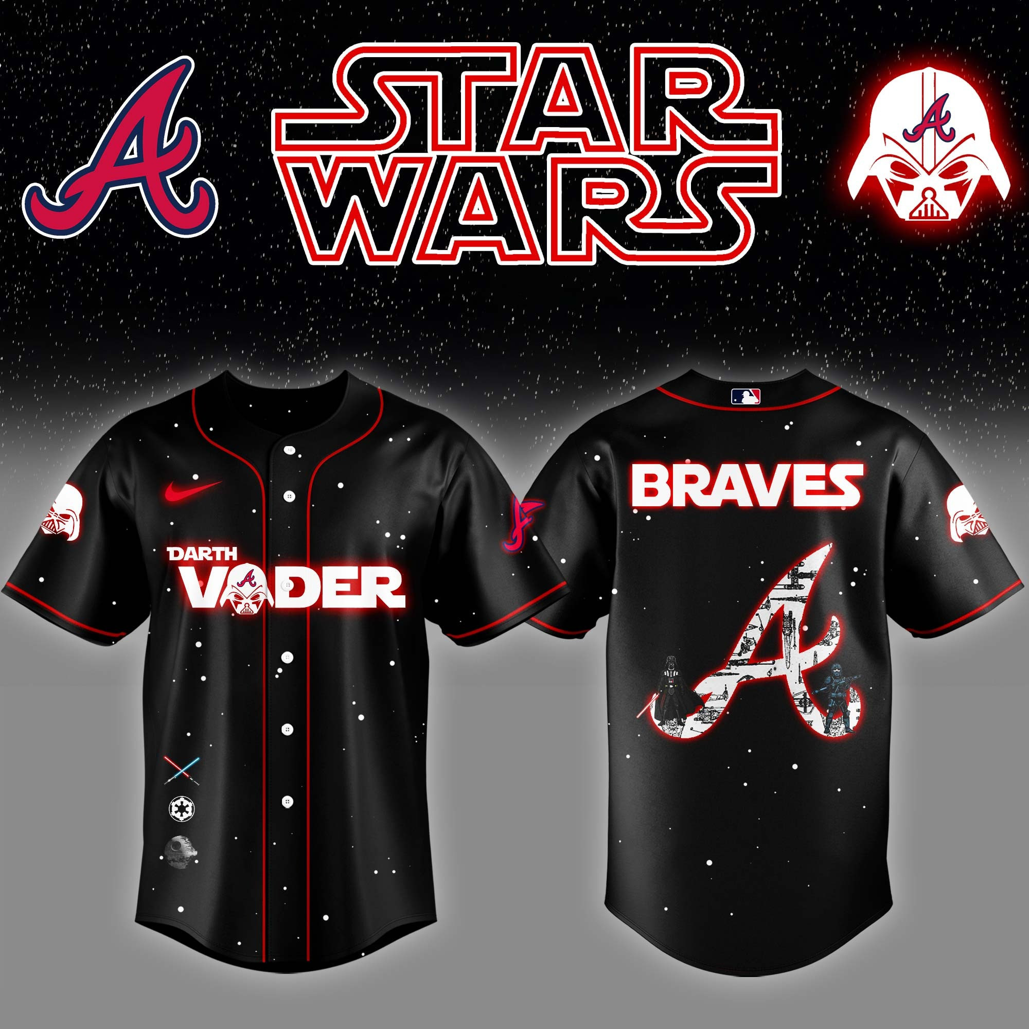 Atlanta Braves x Star Wars Darth Vader Night Baseball Jersey Birthday Gifts For Hockey Fans 1 Atlanta Braves x Star Wars Darth Vader Night Baseball Jersey Birthday Gifts For Hockey Fans
