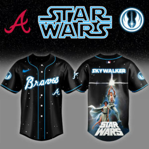 Atlanta Braves x Star Wars Luke Skywalker Game Night Baseball Jersey Cool Gifts For Hockey Fans