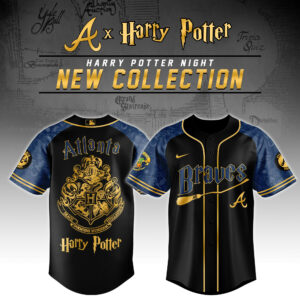 Atlanta Braves x Harry Potter Night Jersey Baseball Fan Merch Gifts For Him