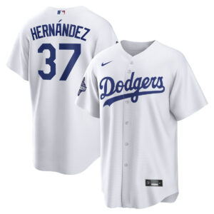 Los Angeles Dodgers Teoscar Hernández White 2025 World Series Champions Home Jersey