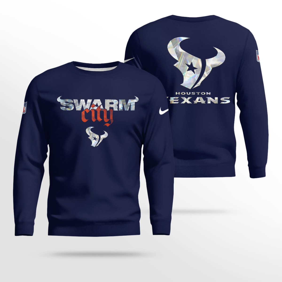 Houston Texans Swarm City 2025-2026 Season Navy Shirt 4 Houston Texans Swarm City 2025-2026 Season Navy sweatshirt