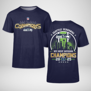 2025 Seahawks NFC West Division Champions Shirt