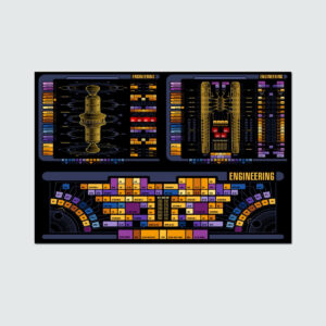 U.S.S. Dauntless Engineering LCARS Print