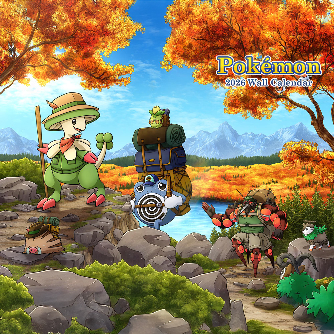 2026 Poke Wall Calendar – Anime Creature Artwork 1 2026 Poke Wall Calendar – Anime Creature Artwork