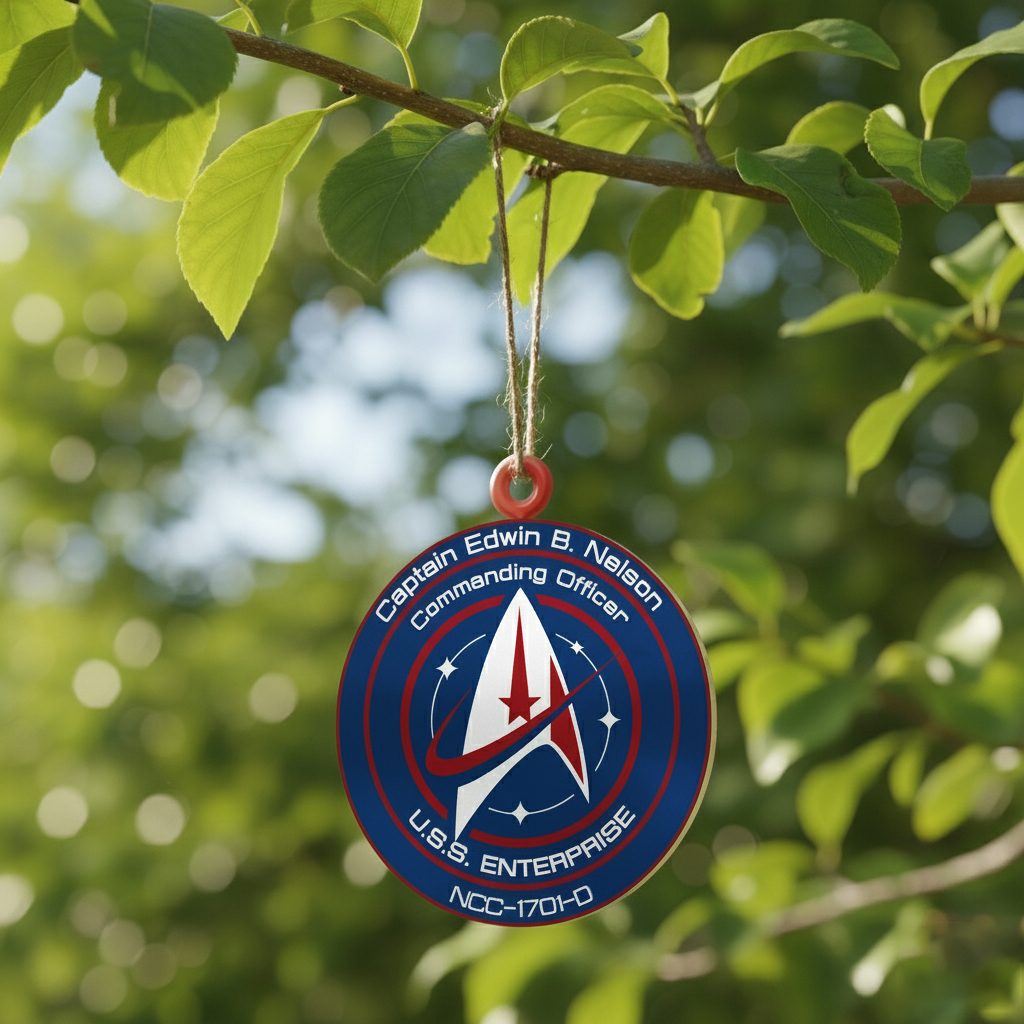Personalized Starfleet Command Federation Ornament 3 Personalized Starfleet Command Federation Ornament - Image 3