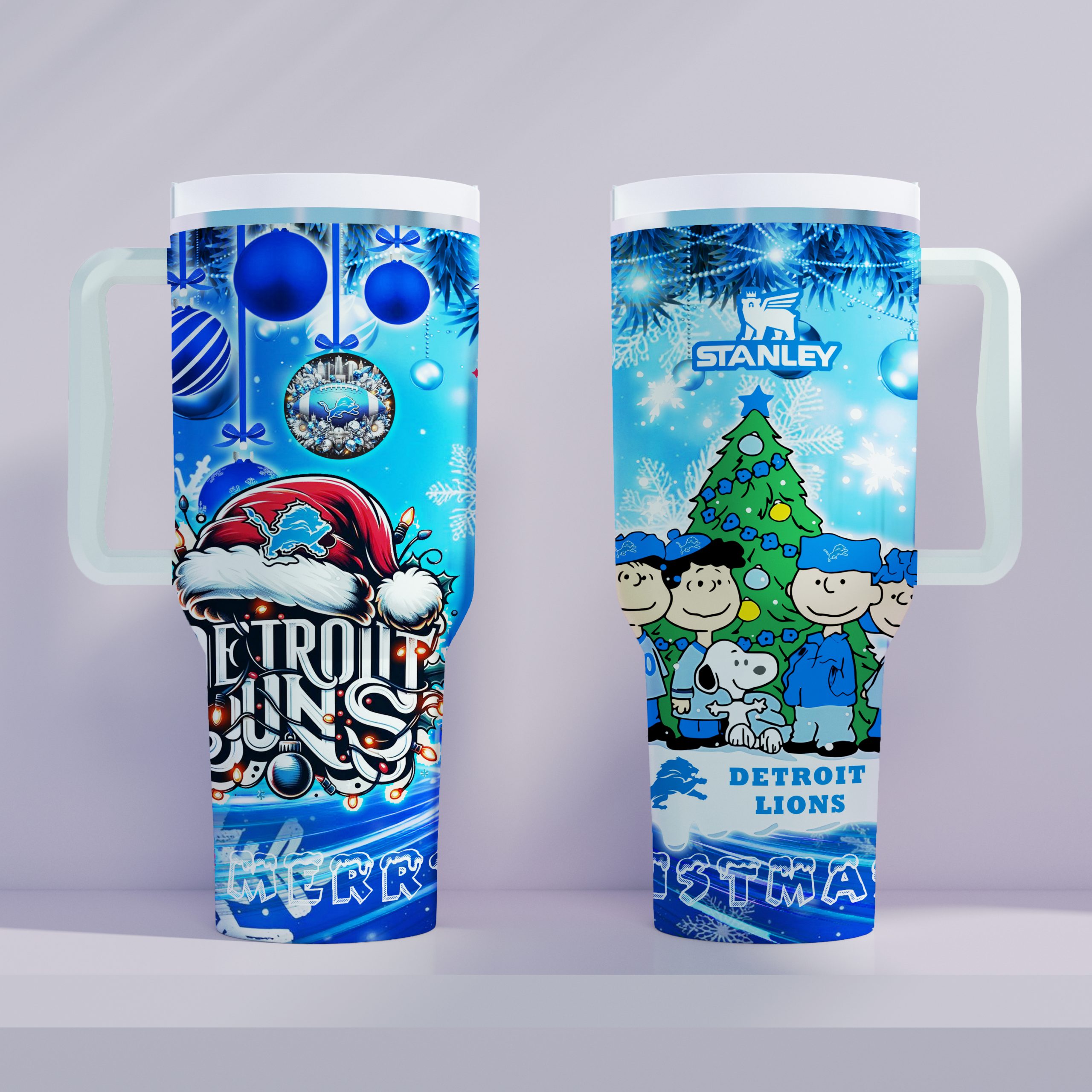Detroit Lions x Snoopy Christmas Stanley Tumbler 2025 – Limited Holiday Edition 2 Detroit Lions x Snoopy Christmas Stanley Tumbler 2025 – Limited Holiday Edition - Image 2