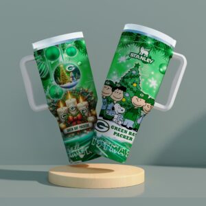 Green Bay Packers x Snoopy Christmas Stanley Tumbler 2025 – Limited Holiday Edition