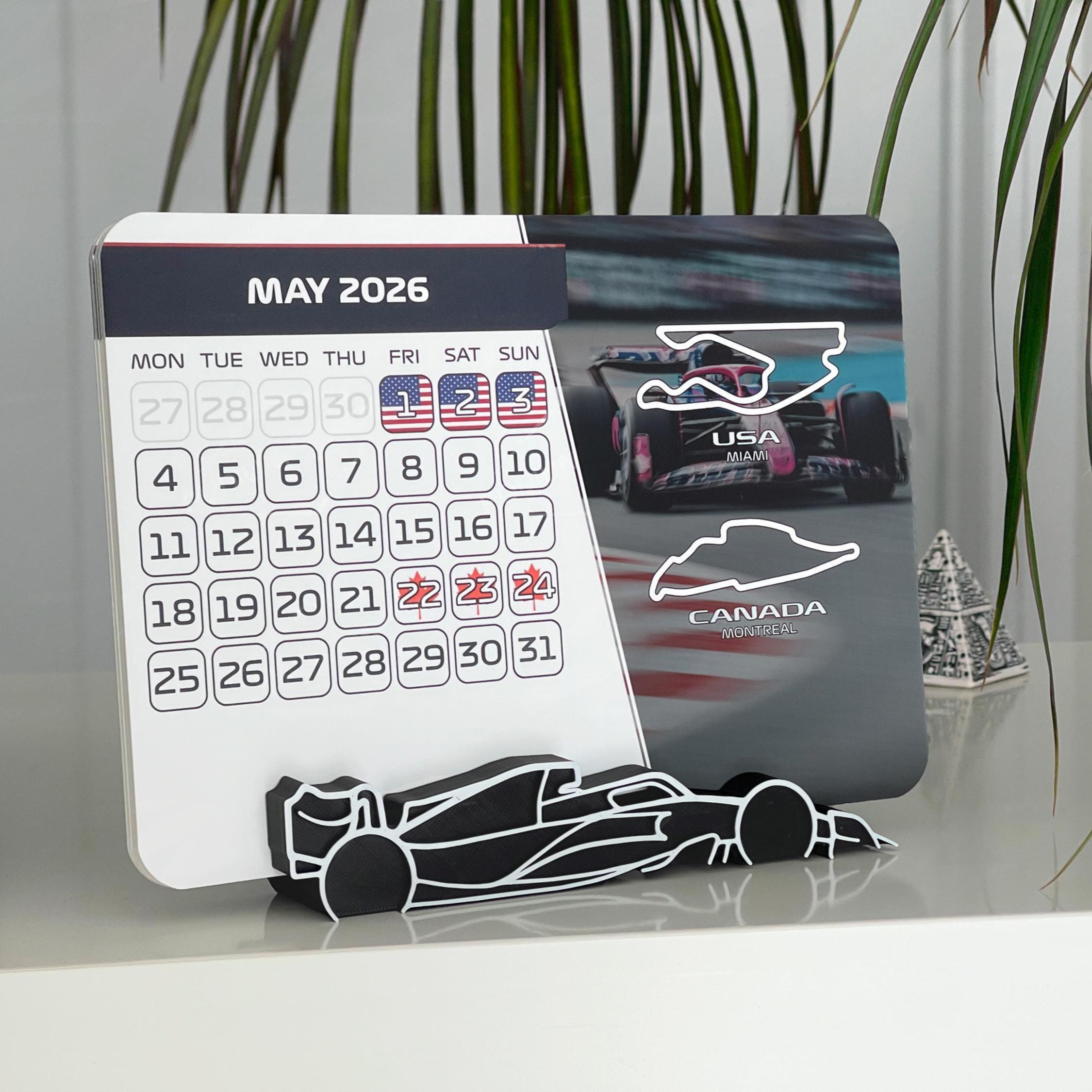 F1 2026 Desktop Calendar – Formula 1 Race Schedule 1 F1 2026 Desktop Calendar – Formula 1 Race Schedule