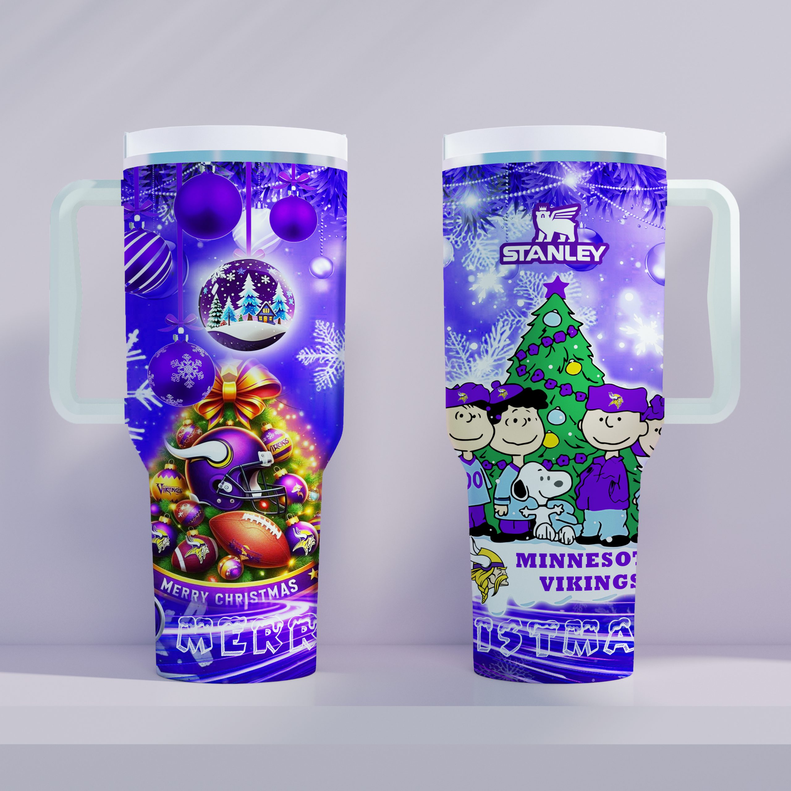 Minnesota Vikings x Snoopy Christmas Stanley Tumbler 2025 – Limited Holiday Edition 2 Minnesota Vikings x Snoopy Christmas Stanley Tumbler 2025 – Limited Holiday Edition - Image 2