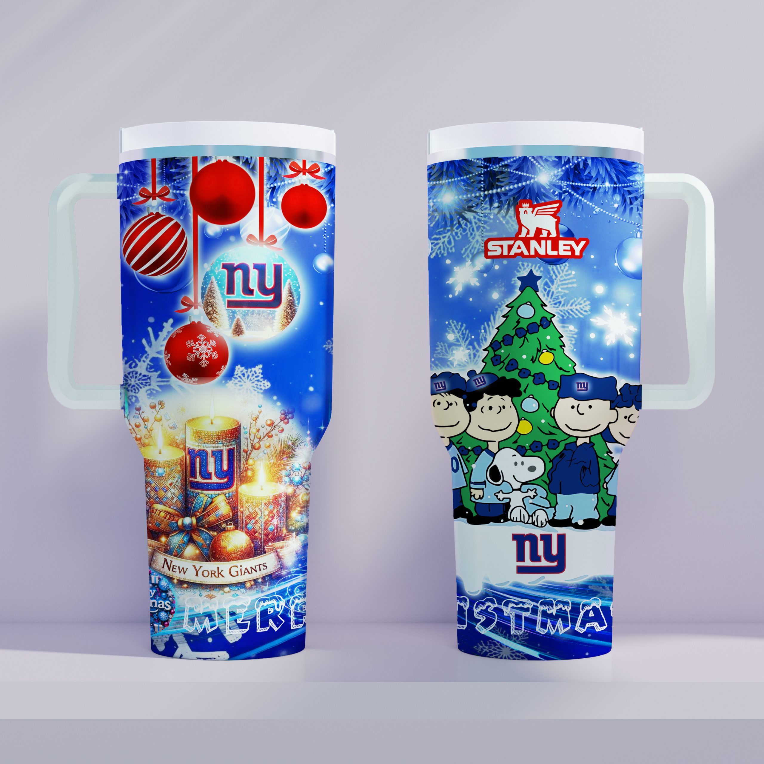 New York Giants x Snoopy Christmas Stanley Tumbler 2025 – Limited Holiday Edition 2 New York Giants x Snoopy Christmas Stanley Tumbler 2025 – Limited Holiday Edition - Image 2
