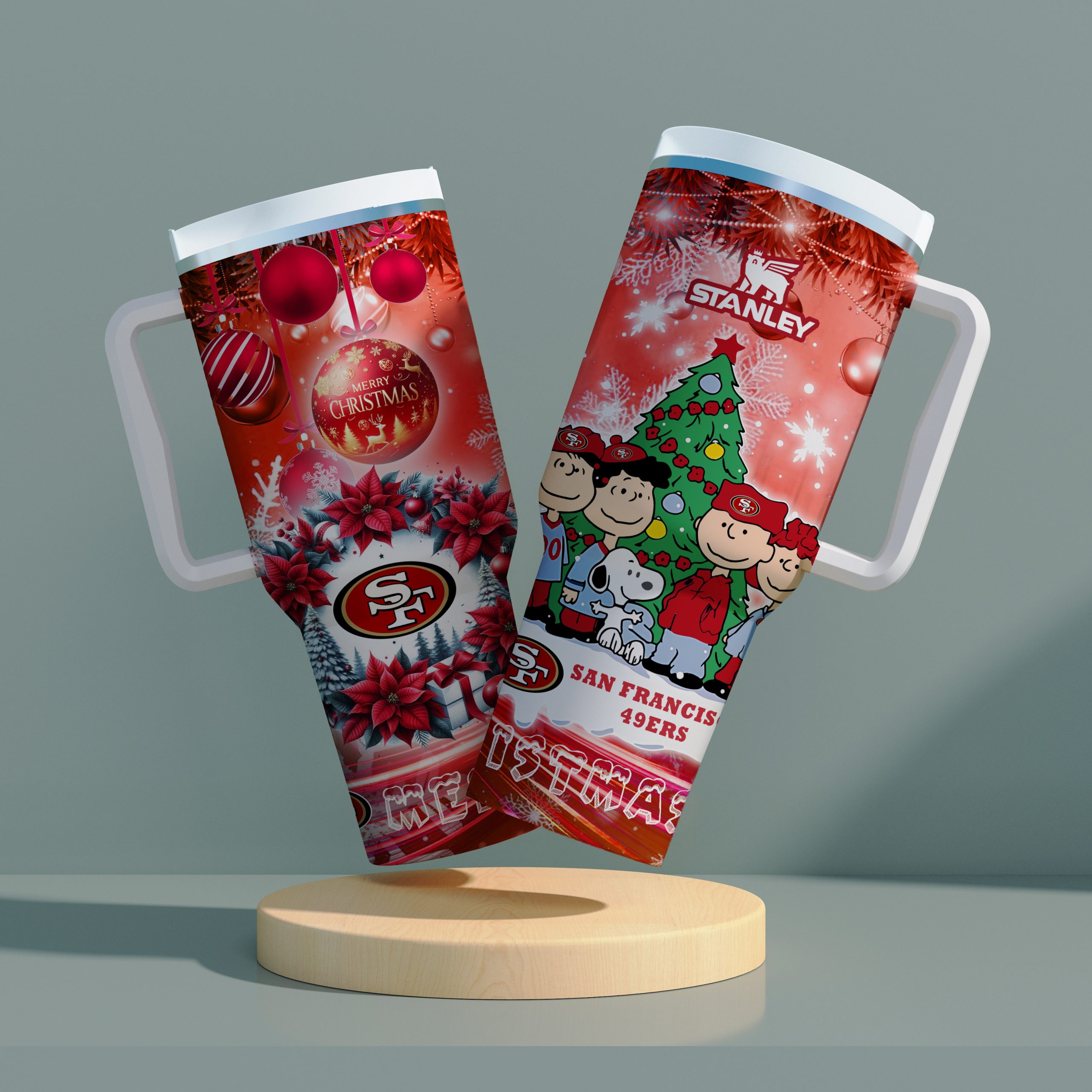 San Francisco 49ers x Snoopy Christmas Stanley Tumbler 2025 – Limited Holiday Edition 1 San Francisco 49ers x Snoopy Christmas Stanley Tumbler 2025 – Limited Holiday Edition