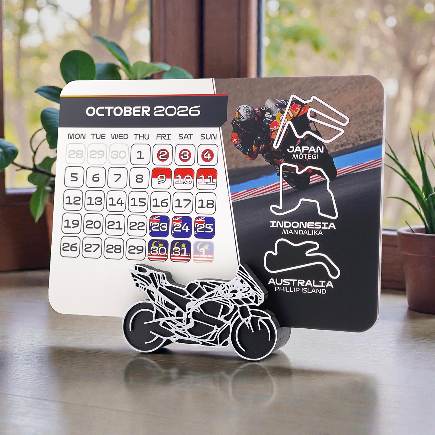 MotoGP 2026 Desktop Calendar – Race Schedule 3 MotoGP 2026 Desktop Calendar – Race Schedule - Image 3