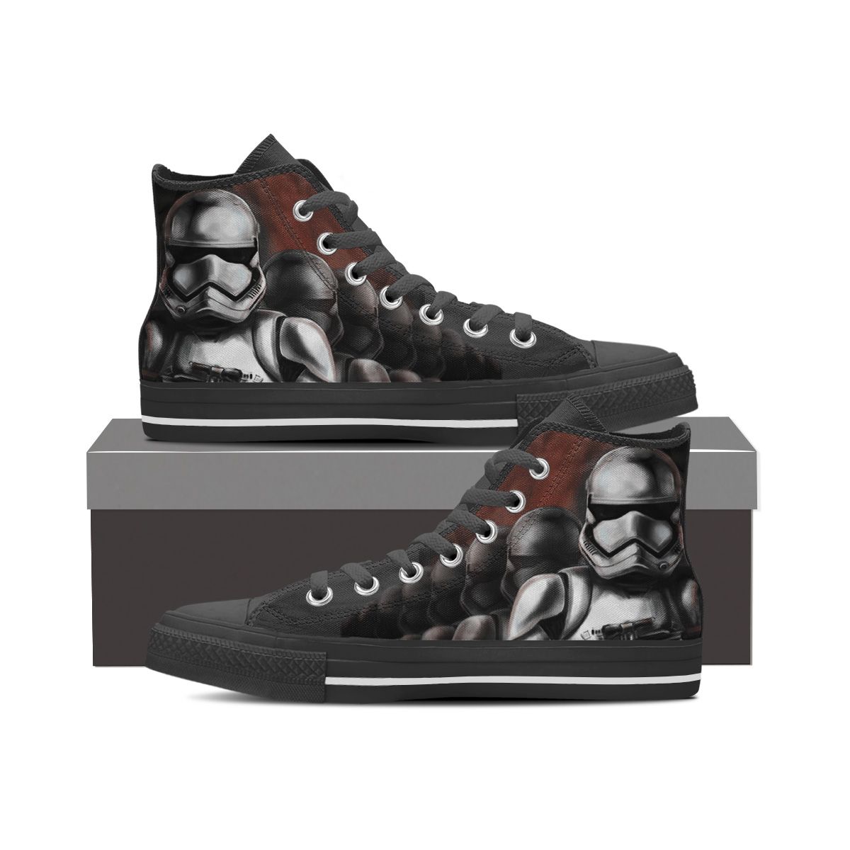 Stormtroopers Force Canvas High Top Shoes 1 Stormtroopers Force Canvas High Top Shoes
