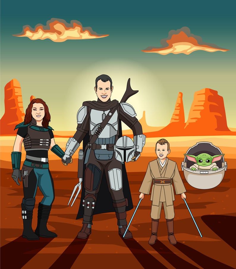 Star Wars - Custom Portrait Canvas 3 Star Wars - Custom Portrait Canvas - Image 3