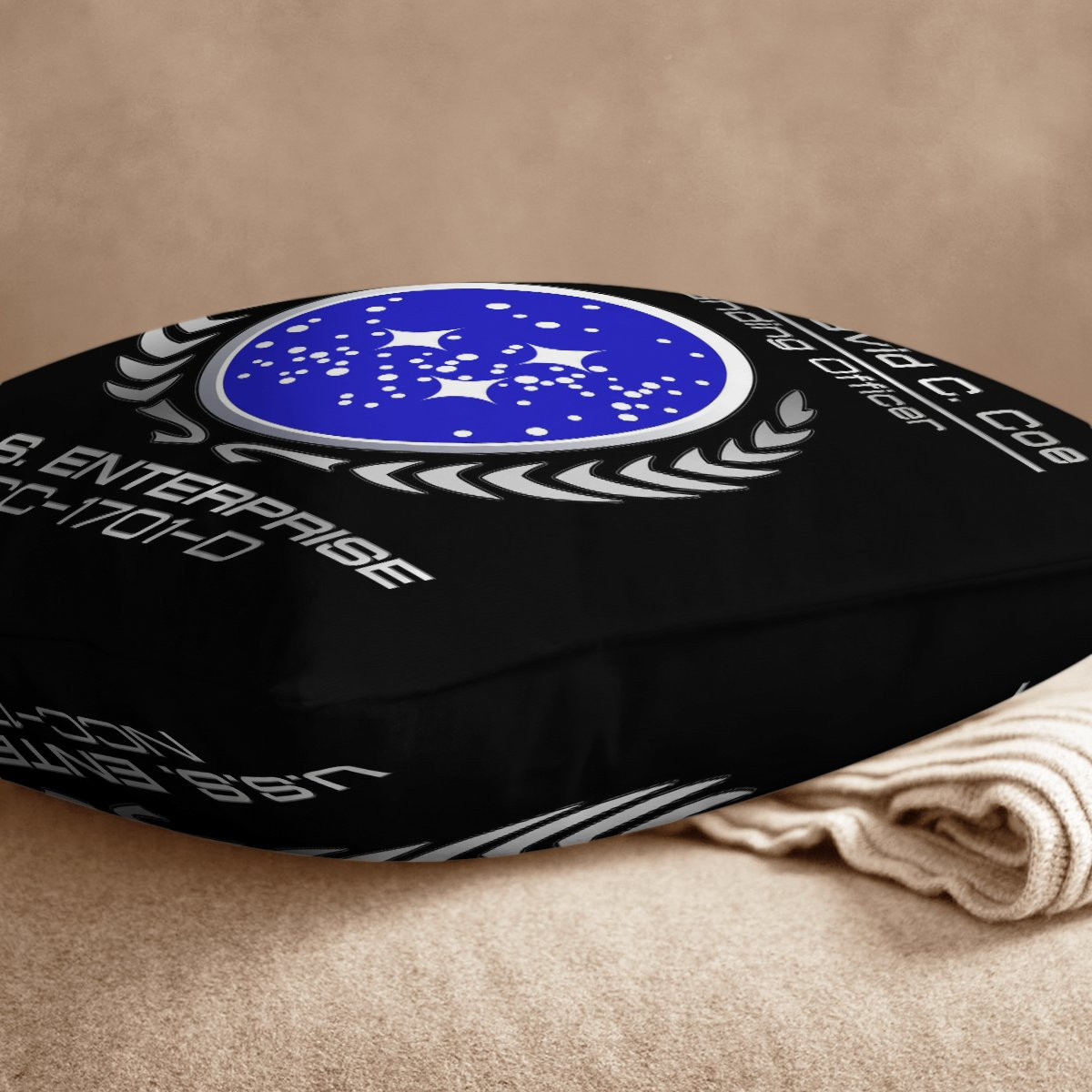 Star Trek Federation Personalized Square Pillow (2 sided) 6 Star Trek Federation Personalized Square Pillow (2 sided) - Image 6