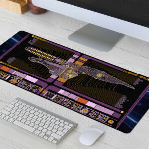 Ambassador Class - USS Independence LCARS Schematic Desk Mat