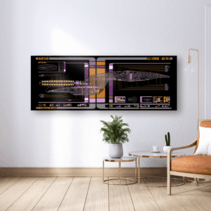 Galaxy Class - U.S.S. Enterprise-D LCARS Schematic Canvas