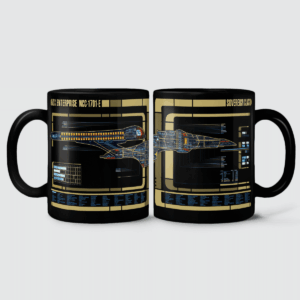Sovereign Class - USS Enterprise-E LCARS Schematic Mug