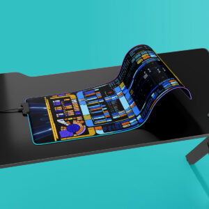 Sci-fi Control Console Display LED Desk Mat