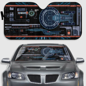 New Trekkers Enterprise-D LCARS Car Sunshade