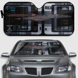 Sovereign Class U.S.S. Okuda NCC-74107 LCARS Car Sunshade