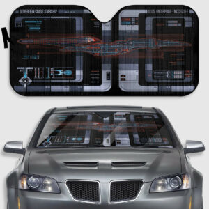 Sovereign Class U.S.S. Enterprise NCC-1701-E LCARS Car Sunshade