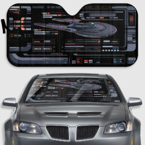 USS Titan Star Trek Picard Season 3 LCARS Car Sunshade