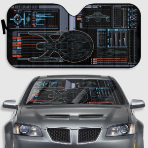 U.S.S. Luna NCC-80101 LCARS Car Sunshade