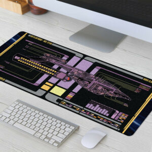Akira Class - USS Illustrious LCARS Schematic Desk Mat