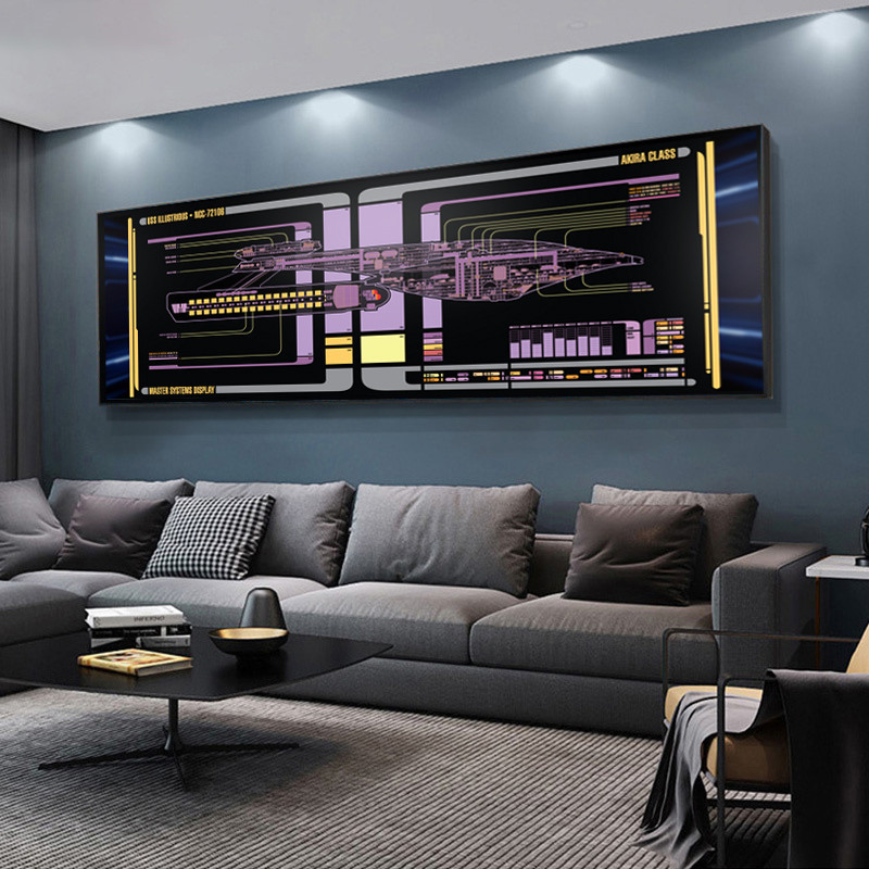 Akira Class - U.S.S. Illustrious LCARS Schematic Canvas 2 Akira Class - U.S.S. Illustrious LCARS Schematic Canvas - Image 2