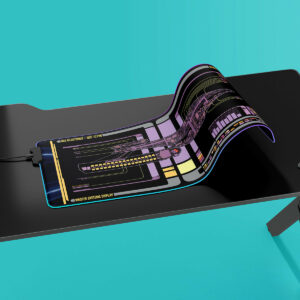 Akira Class - USS Illustrious LCARS Schematic LED Desk Mat