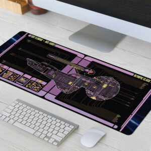 Olympic Class - USS Fleming LCARS Schematic Desk Mat