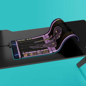 Olympic Class - USS Fleming LCARS Schematic LED Desk Mat
