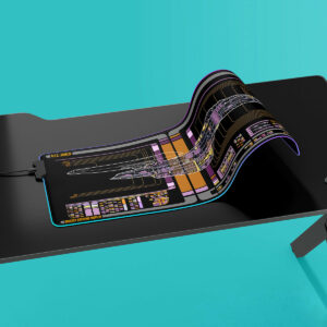 Nova Class - U.S.S. Javelin NCC-73561 LCARS Schematic LED Desk Mat