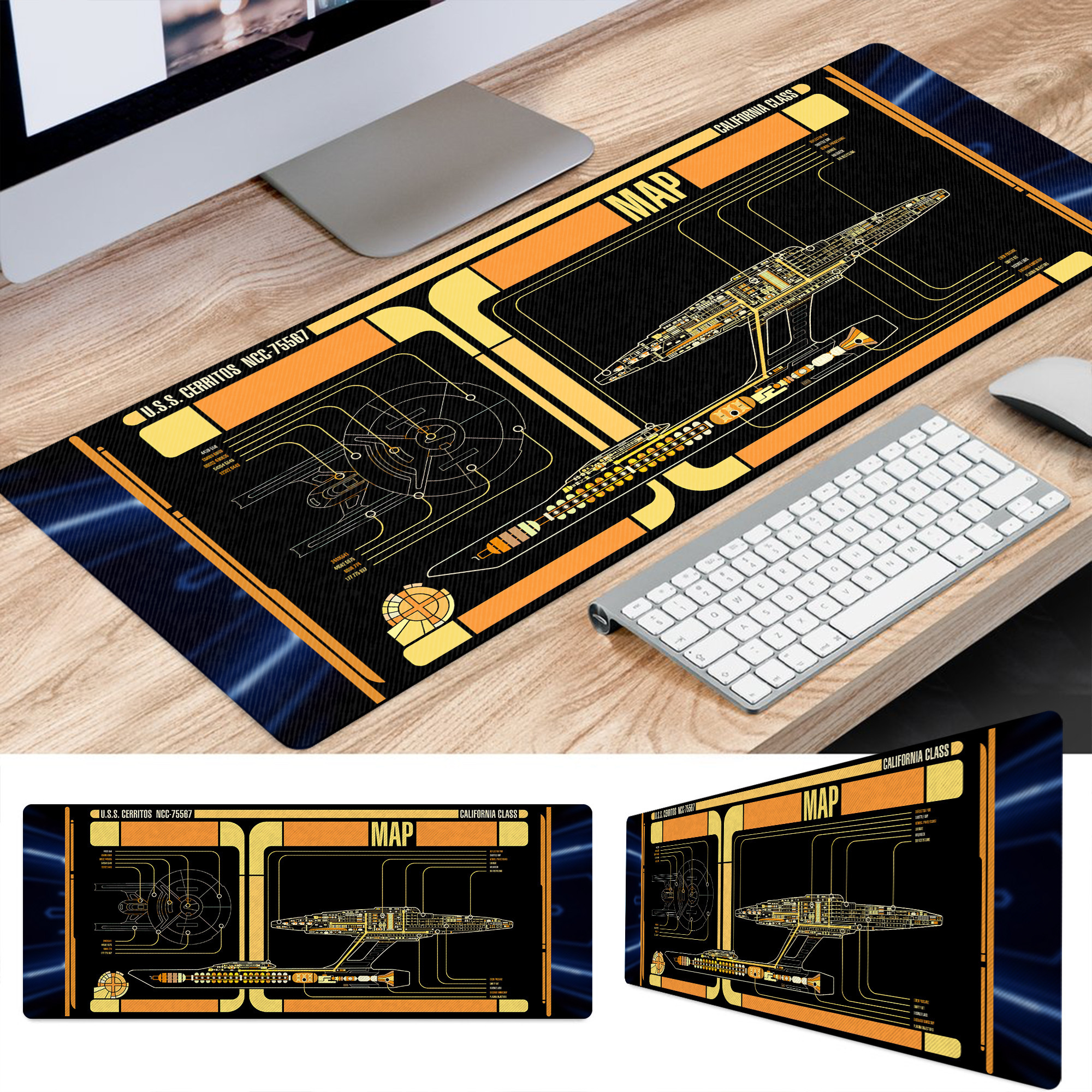 California Class - U.S.S. Cerritos NCC-75567 LCARS Desk Mat 4 California Class - U.S.S. Cerritos NCC-75567 LCARS Desk Mat - Image 4