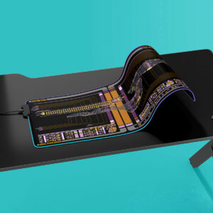 Excelsior Class - U.S.S. Lyn M. Mosher NCC-42081 LCARS LED Desk Mat