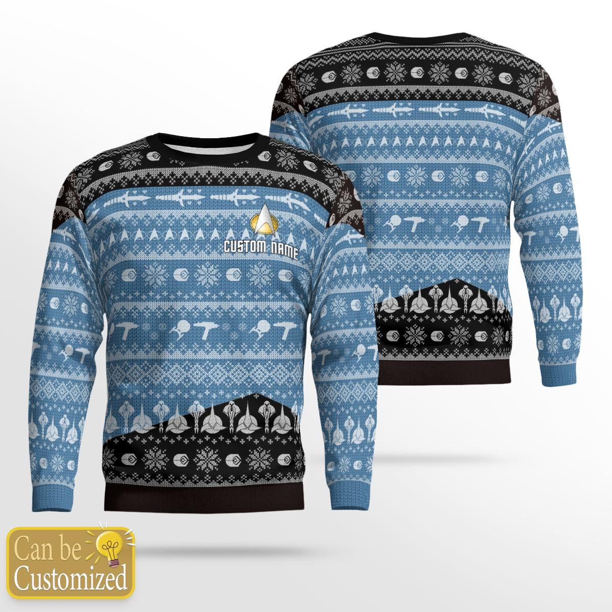 Personalized S.T TNG Blue Ugly Sweatshirt 1 Personalized S.T TNG Blue Ugly Sweatshirt