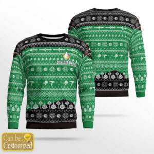 Personalized S.T TNG Green Ugly Sweater