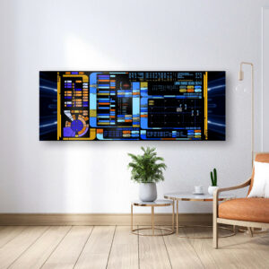 Sci-fi Control Console Display Canvas