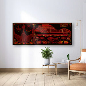 Klingon Bird of Prey - B'rel Class LCARS Schematic Canvas