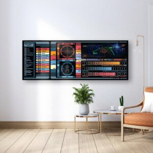 Tactical Console Display Canvas - Artwork created by Julian Easley