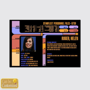 Personalized Starfleet Personnel File Poster