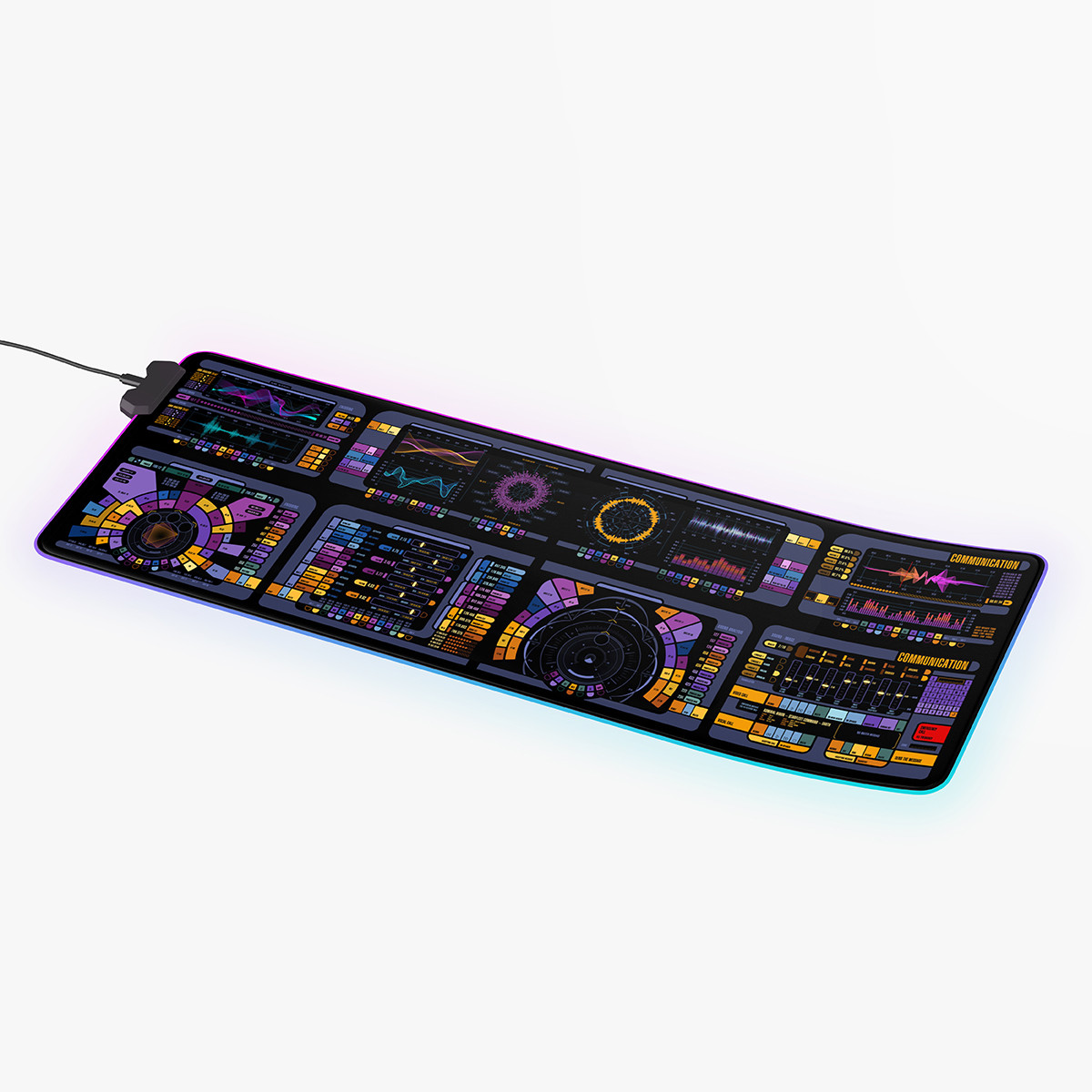 Dauntless Class - U.S.S. Dauntless NCC-80816 LCARS LED Desk Mat 2 Dauntless Class - U.S.S. Dauntless NCC-80816 LCARS LED Desk Mat - Image 2