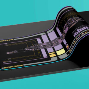 Cern Class - U.S.S. Cern NX-91006 LCARS LED Desk Mat