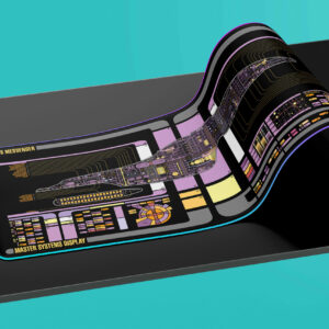 Intrepid Class - U.S.S. Messenger NCC-74831 LCARS LED Desk Mat