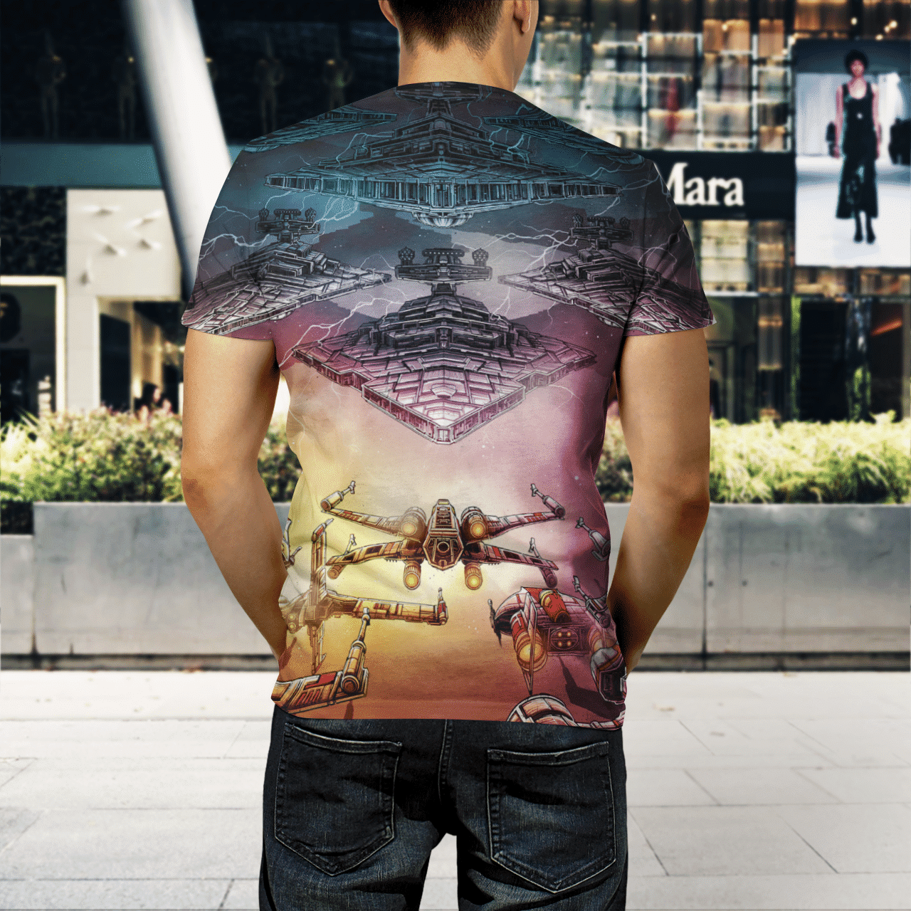 Star Wars Battles 3D Shirt 3 Star Wars Battles 3D Shirt - Image 3
