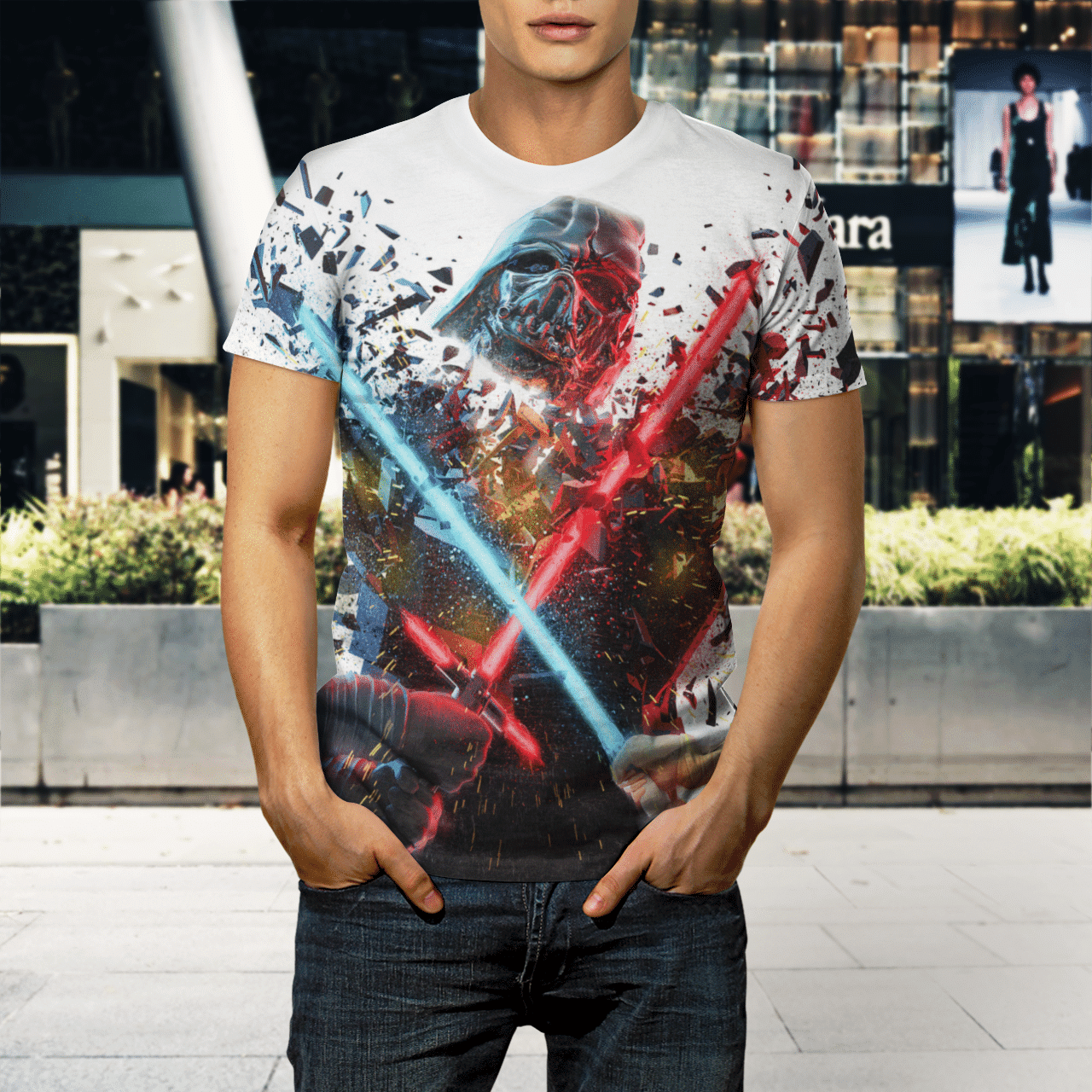 Darth Vader In End 3D Print T-shirt 5 Darth Vader In End 3D Print T-shirt - Image 5