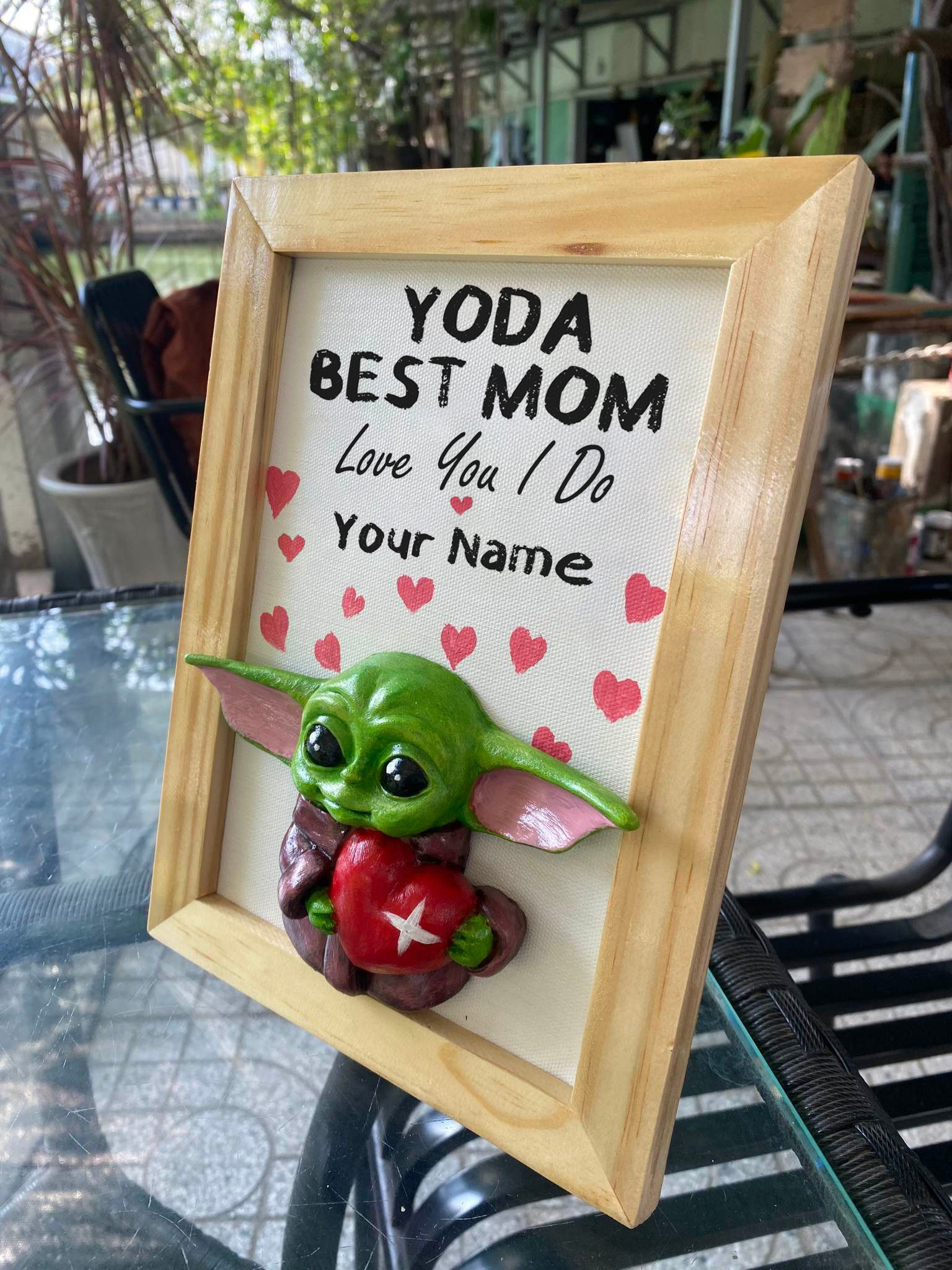 Personalized Yoda 3D Clay Canvas 4 Personalized Yoda 3D Clay Canvas - Image 4