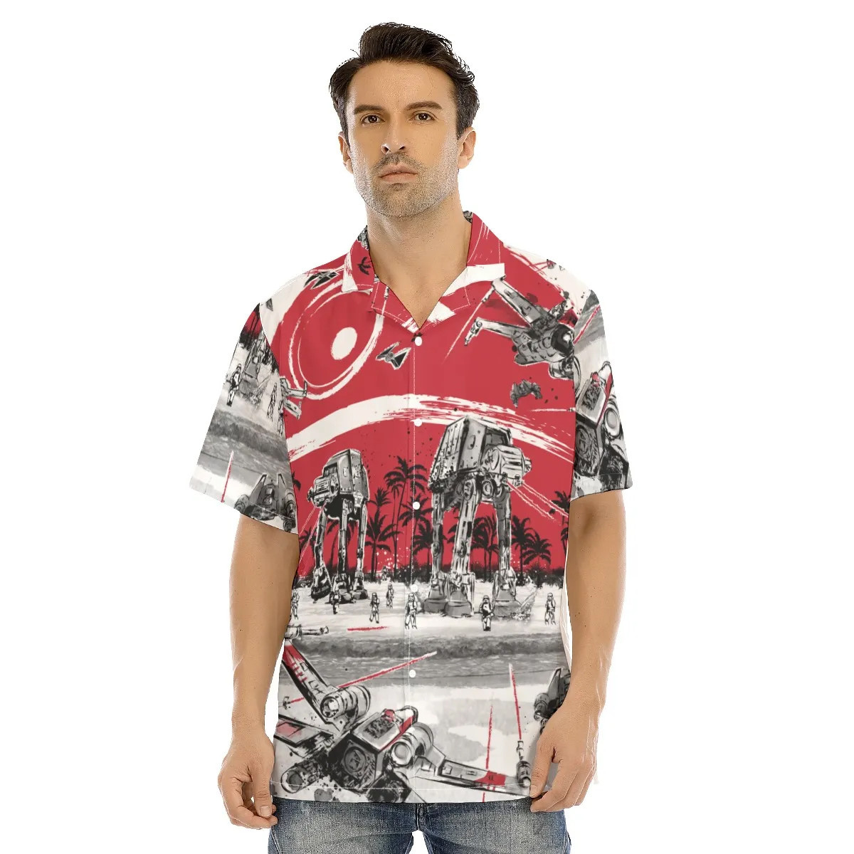 Spaceship Hawaiian Shirt SW-10020 2 Spaceship Hawaiian Shirt SW-10020 - Image 2